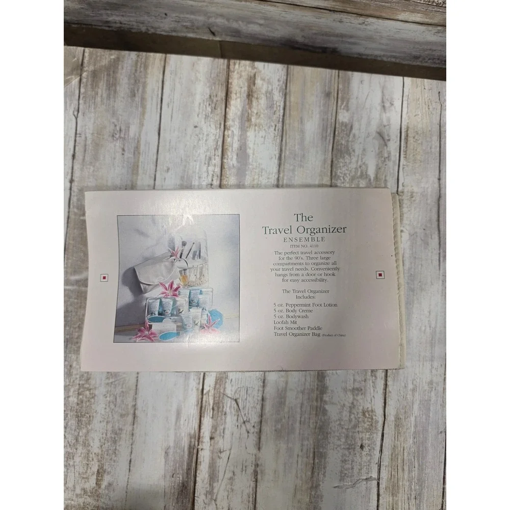 Sarah Michaels Travel Organizer Ensemble Peppermint Foot‎ Lotion Body Gel READ